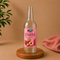 Sklenená fľaša 1000 ml s nálepkou PINKY pre Bubble Tea koncentrát.